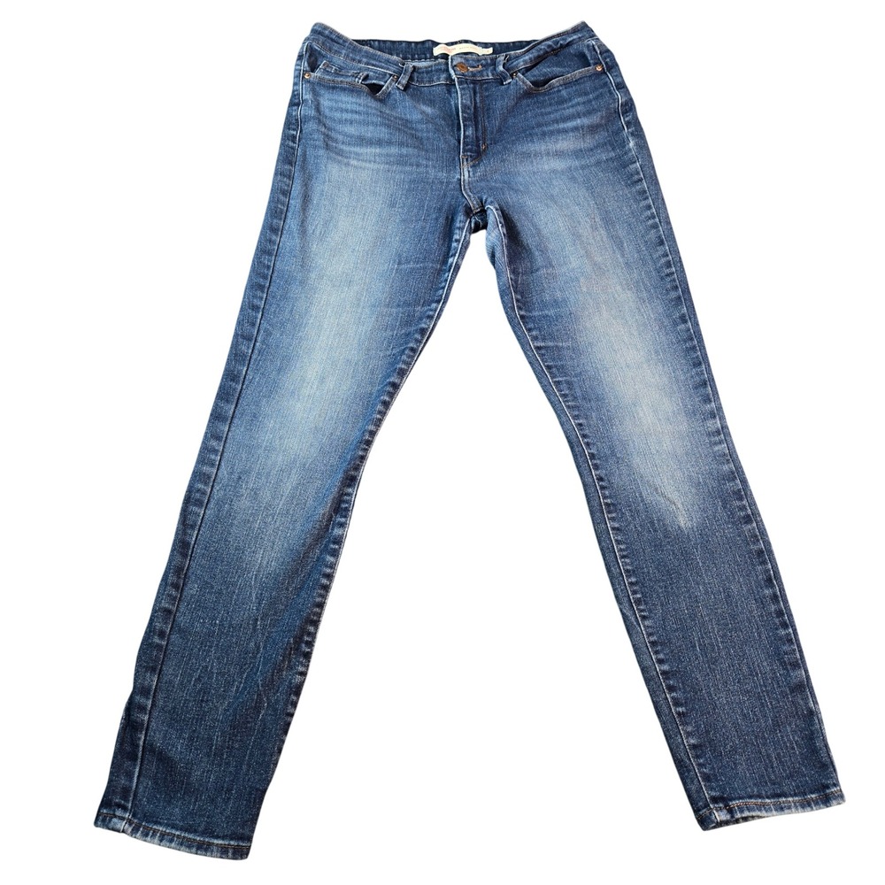 Signature by Levi Strauss & Co Womens Mid-Rise Skinny Jeans Blue Size 8M W29 L30
